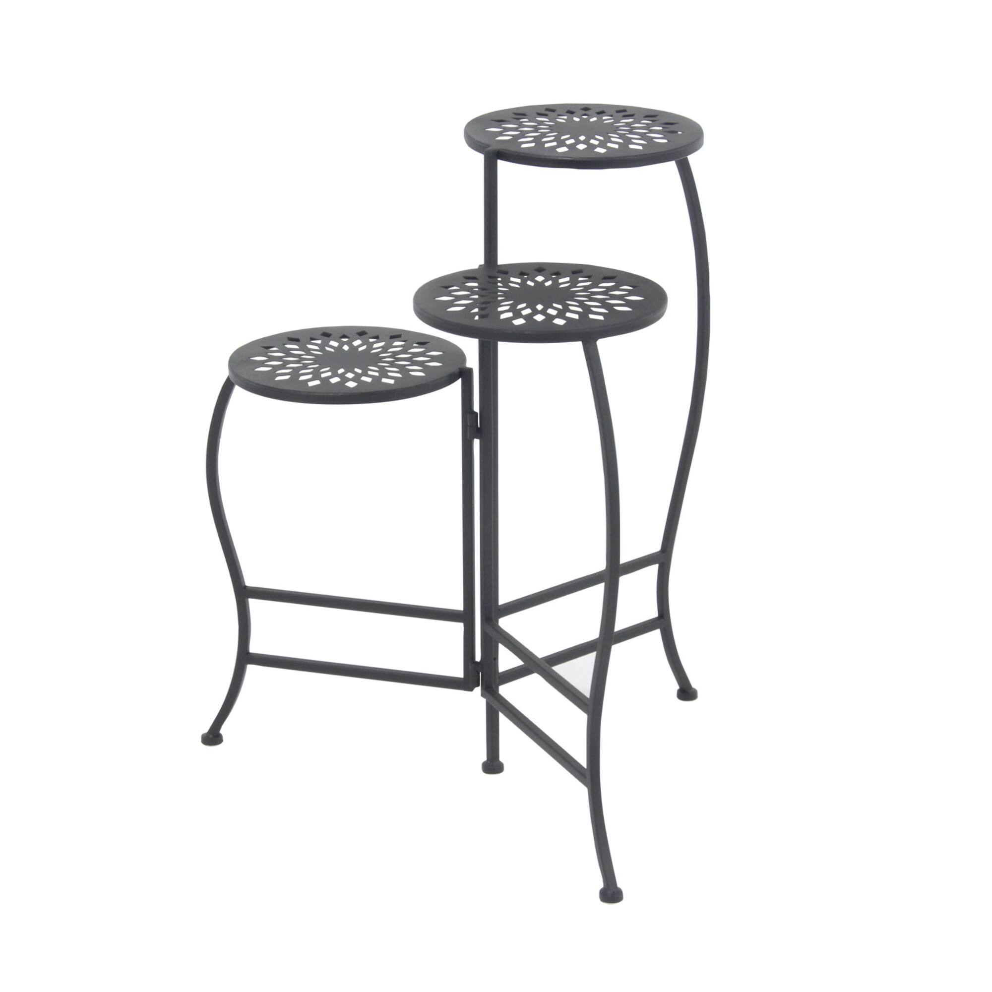2ft. Black Metal Traditional Plantstand